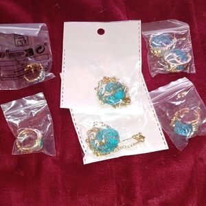 Lot Of Ocean Waves Jewelry Set. 6 Pc.
